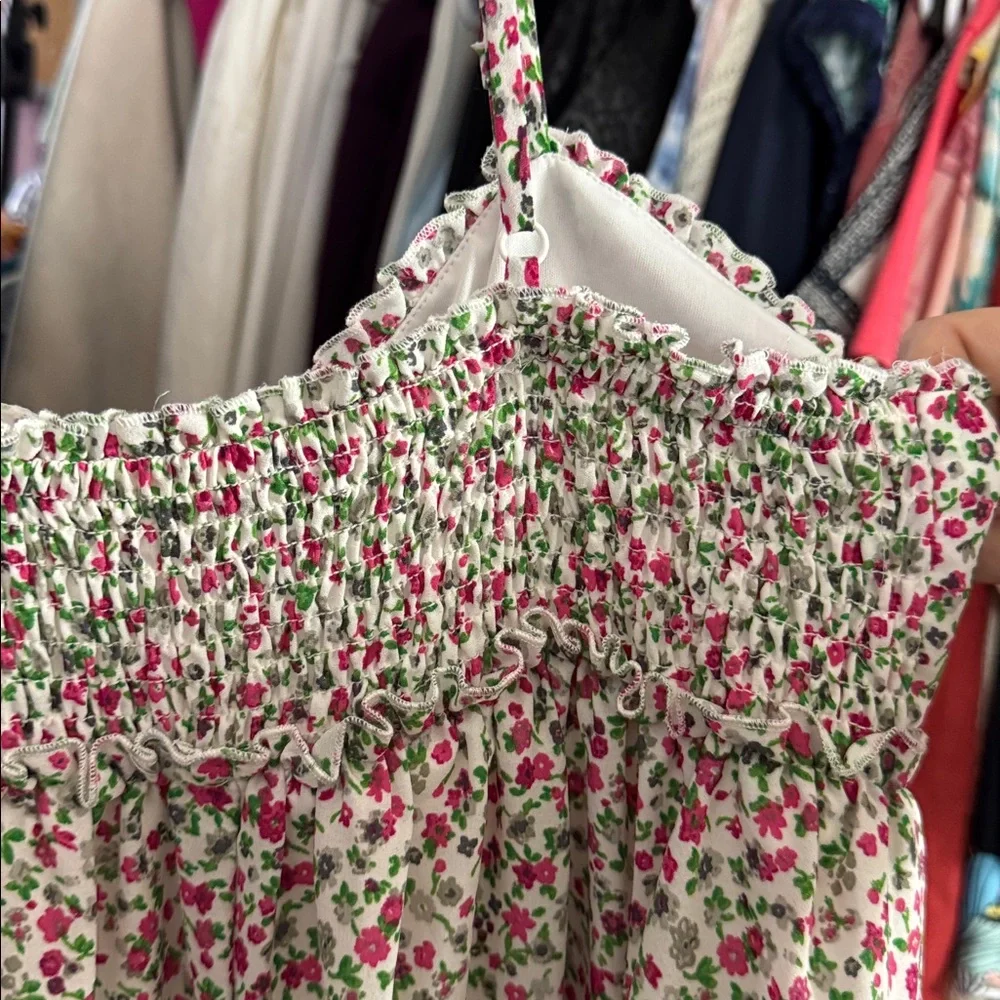 Bailey blue Floral Spaghetti Strap Dress size medium tiered - Picture 6 of 6